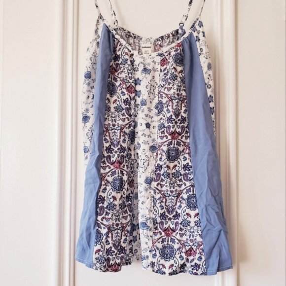 GARAGE Vintage Paisley Prairie Boho Top - Picture 6 of 7